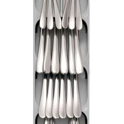 FUHUIDATRADING Compact Cutlery Organizer Kitchen Drawer Tray, Small, Gray 8 FUHUIDATRADING Compact Cutlery Organizer Kitchen Drawer Tray, Small, Gray -Vonshef shop 69524696 4