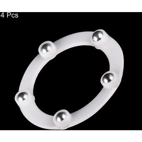 OSQI Set Of 4 2 Swivel Swivel Brackets Steel Ball Bearing Ring Shaped Kitchen Cabinet Corner Rotating Brackets, White 3 OSQI Set Of 4 2 Swivel Swivel Brackets Steel Ball Bearing Ring Shaped Kitchen Cabinet Corner Rotating Brackets, White - Image 3