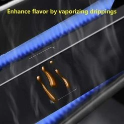 DENUOTOP BBQ Replacement Parts Griddle 37 X 10.8CM For Char-Broil, Fire Mountain, BBQ Replacement Part Gas Grill Porcelain Steel Heat Diffuser For Most Grill Models -Vonshef shop 70074603 5