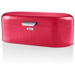 Swan Retro Bread Bin Red