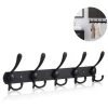 FVBJD Coat Rack Wall Mounted Long,5 Tri Hooks For Hanging Coats, Coat Hooks Wall Mounted,Wall Coat Hanger,Hook Rack For Clothes,Jacket,Hats