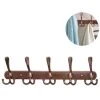 FVBJD Coat Rack Wall Mounted Long,5 Tri Hooks For Hanging Coats, Coat Hooks Wall Mounted,Wall Coat Hanger,Hook Rack For Clothes,Jacket,Hats