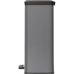 Pedal Bin Deco Rectangular 65L Cool Grey Curver -Vonshef shop 71112030 4