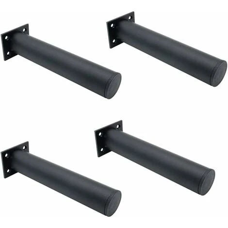 DENUOTOP Set Of 4 Matt Black Adjustable Furniture Legs 38x200mm Aluminium Alloy TV Cabinet Legs For Cabinet Coffee Table, Furniture Sofa Support Leg 1 DENUOTOP Set Of 4 Matt Black Adjustable Furniture Legs 38x200mm Aluminium Alloy TV Cabinet Legs For Cabinet Coffee Table, Furniture Sofa Support Leg