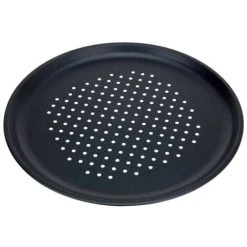 Geezy Non-Stick Pizza Baking Tray, Large 32 Cm, Carbon Steel, Fridge, Freezer & Dishwasher Safe (2)