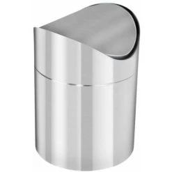 Geezy 1.5L Stainless Steel Table Top Waste Recycling Rubbish Bin Swing Lid Kitchen Bin