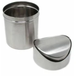 Geezy 1.5L Stainless Steel Table Top Waste Recycling Rubbish Bin Swing Lid Kitchen Bin -Vonshef shop 71164000 3