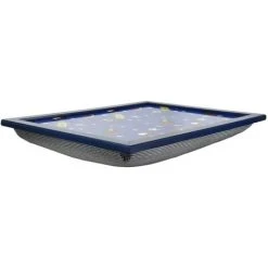 MTS Large Wooden Soft Padded Cushioned Bean Bag Lap Dinner Laptop Food TV Tray (Space) -Vonshef shop 71164273 3