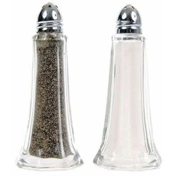 Geezy Pack Of 12 Pots Classic Style Glass Salt And Pepper Shakers Condiment Dispensers