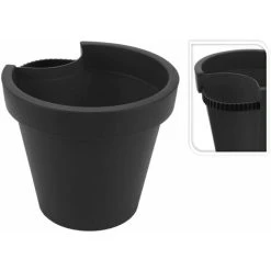 Geezy Drain Pipe Flower Pot Holder Sturdy Lightweight Garden Flower Pot, 3 KG Capacity (2 X Pipe Flower Pot)