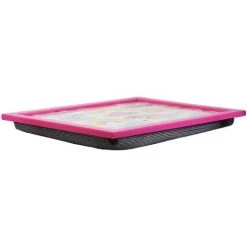 MTS Large Wooden Soft Padded Cushioned Bean Bag Lap Dinner Laptop Food TV Tray (Rainbow) 6 MTS Large Wooden Soft Padded Cushioned Bean Bag Lap Dinner Laptop Food TV Tray (Rainbow) -Vonshef shop 71164459 3