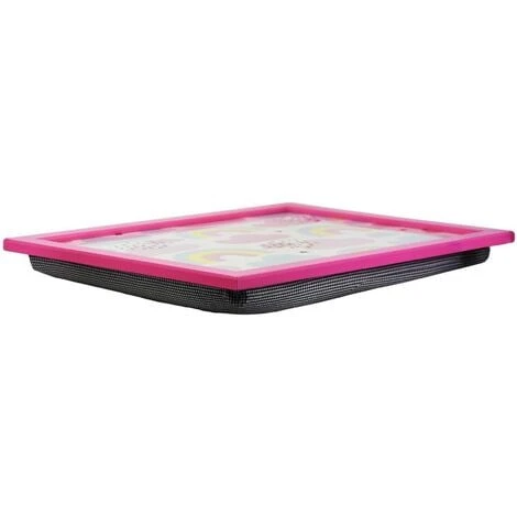 MTS Large Wooden Soft Padded Cushioned Bean Bag Lap Dinner Laptop Food TV Tray (Rainbow) 3 MTS Large Wooden Soft Padded Cushioned Bean Bag Lap Dinner Laptop Food TV Tray (Rainbow) - Image 3