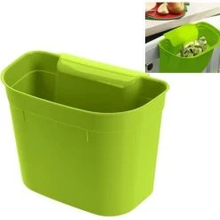 Geezy Kitchen Cupboard Rubbish Bin Hanging Trash Can Over Door Kitchen Waste Basket