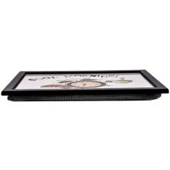 The Magic Toy Shop Large Wooden Soft Padded Cushioned Bean Bag Lap Dinner Laptop Food TV Tray (Good Morning) 7 The Magic Toy Shop Large Wooden Soft Padded Cushioned Bean Bag Lap Dinner Laptop Food TV Tray (Good Morning) -Vonshef shop 71164472 4
