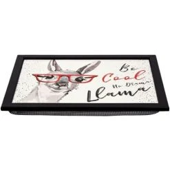 The Magic Toy Shop Large Wooden Soft Padded Cushioned Bean Bag Lap Dinner Laptop Food TV Tray (Llama) 6 The Magic Toy Shop Large Wooden Soft Padded Cushioned Bean Bag Lap Dinner Laptop Food TV Tray (Llama) -Vonshef shop 71164552 3