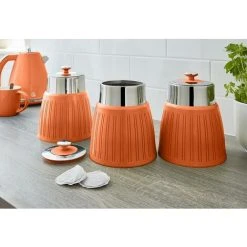 Swan Retro Set Of 3 Canisters Orange -Vonshef shop 71244308 3