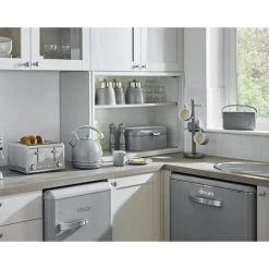 Swan Retro Set Of 3 Canisters Grey 7 Swan Retro Set Of 3 Canisters Grey -Vonshef shop 71245255 4