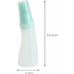 JOORRT 3 Piece Oil Bottle With Silicone Grill Brush, Silicone Oil Bottle With Brush, Grill Brush, Oil Sauce Bottle With Brush Set, For Grilling, Baking, Cooking -Vonshef shop 71245915 4