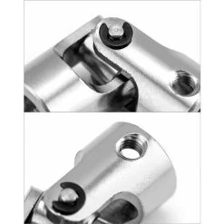 JOORRT 2 Pack 8mm To 8mm Coupling Joint, Universal Steering Shaft, Metal Shaft Coupling -Vonshef shop 71247205 5