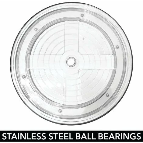 MODOU Kitchen Shelf - Practical Spice Rack For The Kitchen Cabinet - Swivel Plastic Spice Rack With Extra High Edge, Transparent 4 MODOU Kitchen Shelf - Practical Spice Rack For The Kitchen Cabinet - Swivel Plastic Spice Rack With Extra High Edge, Transparent - Image 4