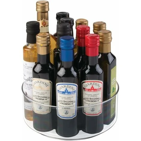 MODOU Kitchen Shelf - Practical Spice Rack For The Kitchen Cabinet - Swivel Plastic Spice Rack With Extra High Edge, Transparent 5 MODOU Kitchen Shelf - Practical Spice Rack For The Kitchen Cabinet - Swivel Plastic Spice Rack With Extra High Edge, Transparent - Image 5