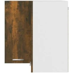 Hanging Corner Cabinet Smoked Oak 57x57x60 Cm Engineered Wood VidaXL 9 Hanging Corner Cabinet Smoked Oak 57x57x60 Cm Engineered Wood VidaXL -Vonshef shop 71604566 5