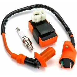 JOORRT Engine Ignition Coil, Spark Plug Ignition System For Scooter ATV Motorcycle GY6 50CC 125CC 150CC