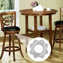 OSQI Ball Bearing Swivel Tray,Swivel Plate,Swivel Base,360 Rotating Tray,Swivel Square Metal,Swivel Boat Stool Bar,Swivel Stool Seat Plate,4 Inches -Vonshef shop 72371636 5