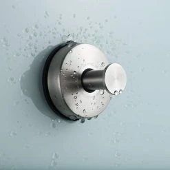 MEZHENG Suction Cup Hook， Pack Of 2 Suction Cup Towel Hooks Stainless Steel Dish Towel Hooks Kitchen Hooks Suction Cup For Kitchen And Bathroom, Shower, Coats, Etc. -Vonshef shop 72508990 2