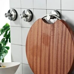 MEZHENG Suction Cup Hook， Pack Of 2 Suction Cup Towel Hooks Stainless Steel Dish Towel Hooks Kitchen Hooks Suction Cup For Kitchen And Bathroom, Shower, Coats, Etc. -Vonshef shop 72508990 4