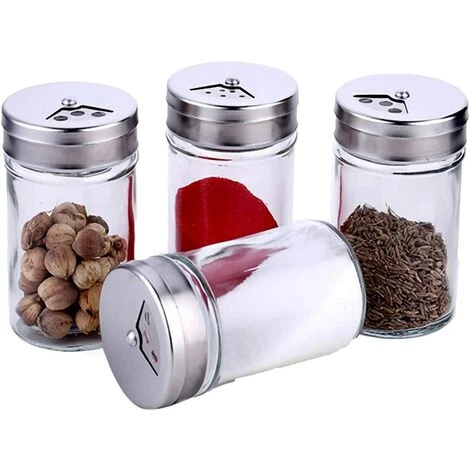 MEZHENG 4 Pack Spice Jars 1 MEZHENG 4 Pack Spice Jars