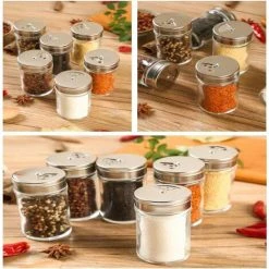 MEZHENG 4 Pack Spice Jars 9 MEZHENG 4 Pack Spice Jars -Vonshef shop 72509966 5