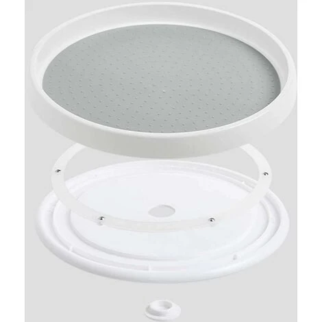 DKSFJKL Revolving Spice Tray Storage, Plastic Spice Rack Swivel Tray, Plastic Lazy Susan Revolving Pedestal, Spice Swirl For Kitchen Cupboard, 25cm X 2.5cm 2 DKSFJKL Revolving Spice Tray Storage, Plastic Spice Rack Swivel Tray, Plastic Lazy Susan Revolving Pedestal, Spice Swirl For Kitchen Cupboard, 25cm X 2.5cm - Image 2