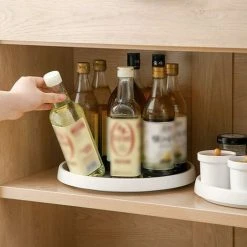 DKSFJKL Revolving Spice Tray Storage, Plastic Spice Rack Swivel Tray, Plastic Lazy Susan Revolving Pedestal, Spice Swirl For Kitchen Cupboard, 25cm X 2.5cm 7 DKSFJKL Revolving Spice Tray Storage, Plastic Spice Rack Swivel Tray, Plastic Lazy Susan Revolving Pedestal, Spice Swirl For Kitchen Cupboard, 25cm X 2.5cm -Vonshef shop 72585419 3