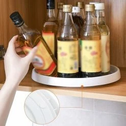 DKSFJKL Revolving Spice Tray Storage, Plastic Spice Rack Swivel Tray, Plastic Lazy Susan Revolving Pedestal, Spice Swirl For Kitchen Cupboard, 25cm X 2.5cm 8 DKSFJKL Revolving Spice Tray Storage, Plastic Spice Rack Swivel Tray, Plastic Lazy Susan Revolving Pedestal, Spice Swirl For Kitchen Cupboard, 25cm X 2.5cm -Vonshef shop 72585419 4