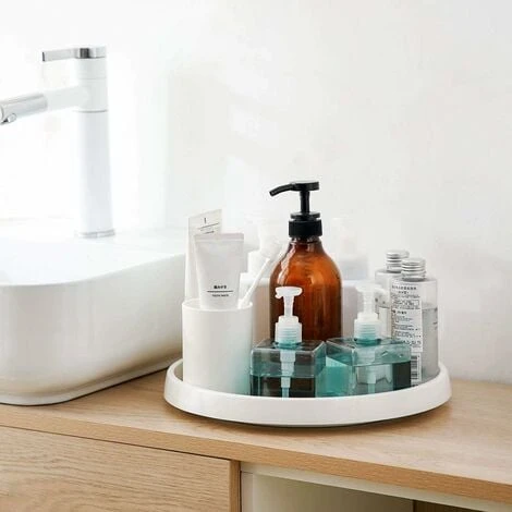 DKSFJKL Revolving Spice Tray Storage, Plastic Spice Rack Swivel Tray, Plastic Lazy Susan Revolving Pedestal, Spice Swirl For Kitchen Cupboard, 25cm X 2.5cm 5 DKSFJKL Revolving Spice Tray Storage, Plastic Spice Rack Swivel Tray, Plastic Lazy Susan Revolving Pedestal, Spice Swirl For Kitchen Cupboard, 25cm X 2.5cm - Image 5