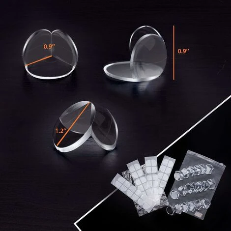 JOORRT Corner Protectors 20 Pieces Child Table Corner Protection Transparent Baby Table Corners Adhesive And Resistant Furniture With Zip Bag 2 JOORRT Corner Protectors 20 Pieces Child Table Corner Protection Transparent Baby Table Corners Adhesive And Resistant Furniture With Zip Bag - Image 2
