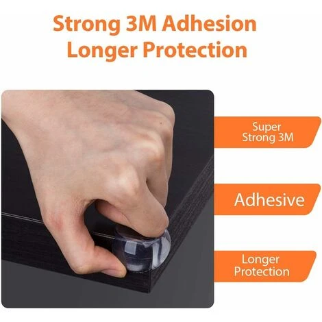 JOORRT Corner Protectors 20 Pieces Child Table Corner Protection Transparent Baby Table Corners Adhesive And Resistant Furniture With Zip Bag 4 JOORRT Corner Protectors 20 Pieces Child Table Corner Protection Transparent Baby Table Corners Adhesive And Resistant Furniture With Zip Bag - Image 4