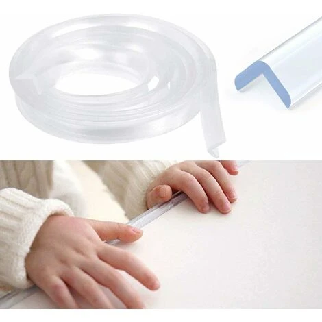 JOORRT Transparent Furniture Edge Protector, 6M Pre-Adhesive Silicone Baby Furniture Protector, Cupboard Edge And Corner Protector For Baby Safety 1 JOORRT Transparent Furniture Edge Protector, 6M Pre-Adhesive Silicone Baby Furniture Protector, Cupboard Edge And Corner Protector For Baby Safety