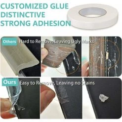 JOORRT Transparent Furniture Edge Protector, 6M Pre-Adhesive Silicone Baby Furniture Protector, Cupboard Edge And Corner Protector For Baby Safety 9 JOORRT Transparent Furniture Edge Protector, 6M Pre-Adhesive Silicone Baby Furniture Protector, Cupboard Edge And Corner Protector For Baby Safety -Vonshef shop 72598929 5
