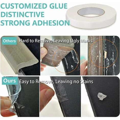 JOORRT Transparent Furniture Edge Protector, 6M Pre-Adhesive Silicone Baby Furniture Protector, Cupboard Edge And Corner Protector For Baby Safety 5 JOORRT Transparent Furniture Edge Protector, 6M Pre-Adhesive Silicone Baby Furniture Protector, Cupboard Edge And Corner Protector For Baby Safety - Image 5