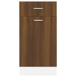 Drawer Bottom Cabinet Brown Oak 40x46x81.5 Cm Engineered Wood VidaXL 9 Drawer Bottom Cabinet Brown Oak 40x46x81.5 Cm Engineered Wood VidaXL -Vonshef shop 74101247 5