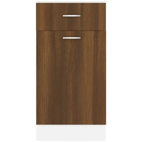 Drawer Bottom Cabinet Brown Oak 40x46x81.5 Cm Engineered Wood VidaXL 5 Drawer Bottom Cabinet Brown Oak 40x46x81.5 Cm Engineered Wood VidaXL - Image 5