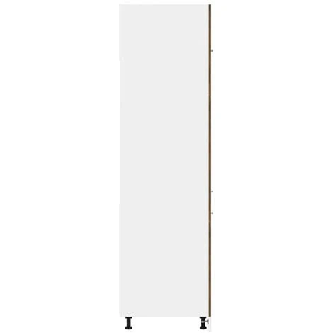 Refrigerator Cabinet Smoked Oak 60x57x207 Cm Engineered Wood VidaXL 5 Refrigerator Cabinet Smoked Oak 60x57x207 Cm Engineered Wood VidaXL - Image 5