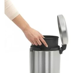 EINEMGELD 112645 Newicon Pedal Bin With Plastic Bucket, 5 L - Matt Steel 7 EINEMGELD 112645 Newicon Pedal Bin With Plastic Bucket, 5 L - Matt Steel -Vonshef shop 75325060 3