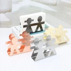 FVBJD Modern Style Stainless Steel Collection Napkin Holder Paper Towel Rack -Vonshef shop 75724976 3