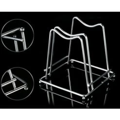 JOORRT Stainless Steel Cutting Board Support Stander Rack Cutting Kitchen Organizer Kitchen -Vonshef shop 76384236 3