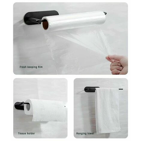 MONLY Round Paper Towel Holder Without Puncher Stainless Steel Paper Towel Holder 3 MONLY Round Paper Towel Holder Without Puncher Stainless Steel Paper Towel Holder - Image 3