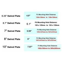 JOORRT 6.25 Heavy Duty Bar Stool Swivel Plate Replacement, Square Swivel Mechanism For Recliner Chair Or Furniture - Ball Bearing Swivel Boat Seat 9 JOORRT 6.25 Heavy Duty Bar Stool Swivel Plate Replacement, Square Swivel Mechanism For Recliner Chair Or Furniture - Ball Bearing Swivel Boat Seat -Vonshef shop 77174201 5