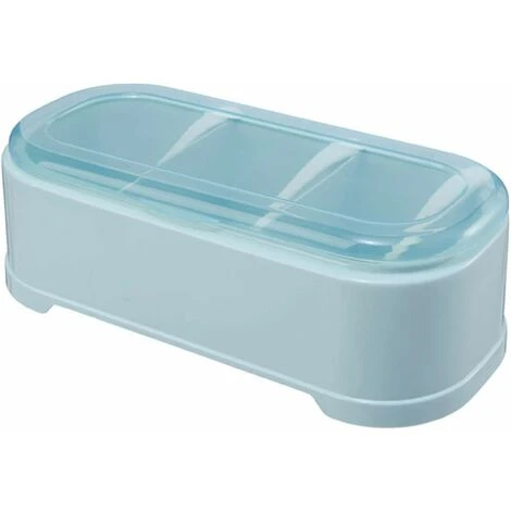 Devenirriche Spice Jars 3 Compartment Kitchen Seasoning Storage Box With Lid Used To Store Pepper And Salt 21 7 9.5cm Blue 1 Pcs 1 Devenirriche Spice Jars 3 Compartment Kitchen Seasoning Storage Box With Lid Used To Store Pepper And Salt 21 7 9.5cm Blue 1 Pcs